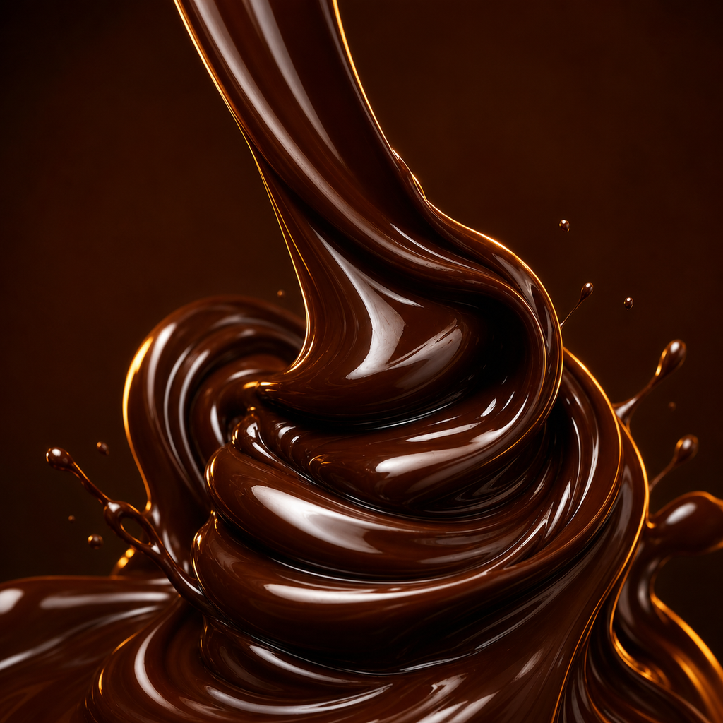Molten dark chocolate lava